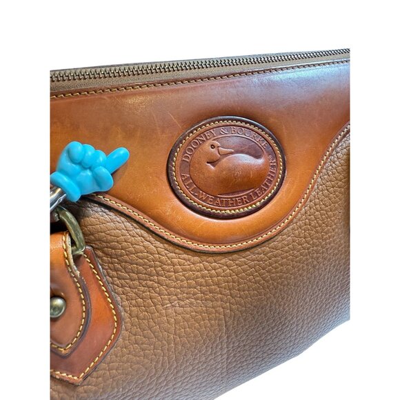 Vintage 1980’s Dooney & Bourke All-Weather Leather Satchel Purse British Tan - Picture 12 of 12